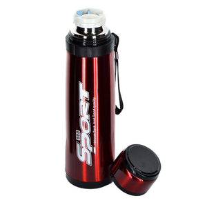 Sports Stainless Steel Insulated 800ml Water Bottle (Random Colors Will be Sent)