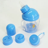 Jiaai 3-in-1 Non-Spill Kids' Baby Training Sipper Cup, Feeder & Straw Bottle