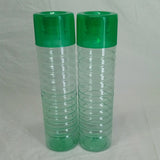 Appollo Pack Of 2pcs Platinum Transparent Plastic One-Litre Fridge Water Bottle Set ( Random Colors )