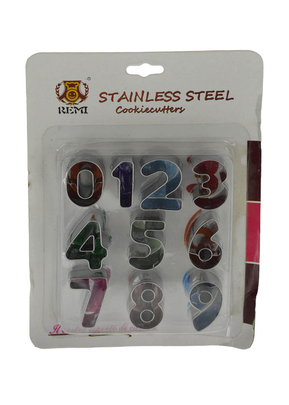 Stainless Steel Numbers Cookie Cutter