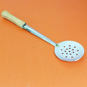 Stainless Steel Heavy Duty Round Holes Cooking Spatula ( Medium Size)
