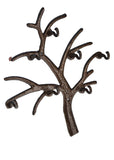 Wall-Mount Tree Style Metal Key Holder With 7 Hooks