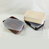 Aroni Rectangle Medium-Size Multi-Purpose Storage Basket With Transparent Cover ( Random Colors Will Be Sent )