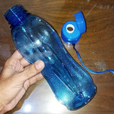 Apple Pack Of 2pcs Transparent Plastic 800ml Water Bottle Set