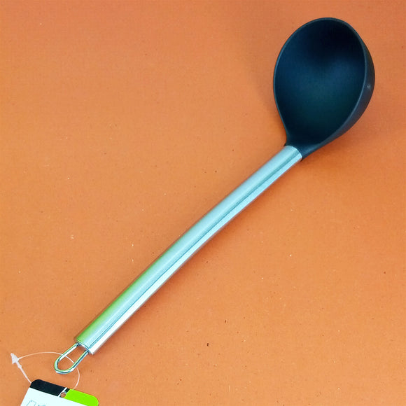 Non-Stick Plastic Medium-Size Laddle With Stainless Steel Handle
