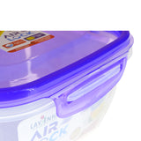 Lavena Pack Of 3pcs Square Shape Air Lock Food Storage Bowl Set