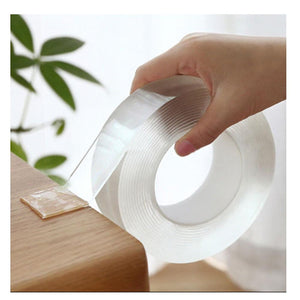 Opal Double Side Heavy-Duty Transparent Sticky Adhesive Nano Tape ( 3-Metre Length )