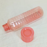 Appollo Pack Of 2pcs Platinum Transparent Plastic One-Litre Fridge Water Bottle Set ( Random Colors )