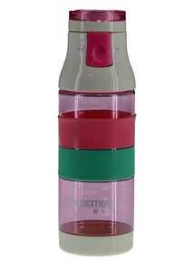 Transparent Plastic Pink Water Bottle 400ml