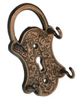 Lock Style Metal Key Holder With 4 Hooks