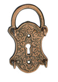 Lock Style Metal Key Holder With 4 Hooks