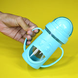 Sad Face Baby Plastic 300ml Bottle With Nipple Straw