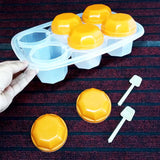 Jojo Plastic 6 Partition Spice / Masala Box With 6 Plastic Spoons
