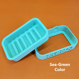 Glee Stylish Plastic High Quality Heavy-Duty Soap Dish ( Random Colors )