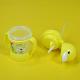 Penguin Baby Plastic 270ml Bottle With Nipple Straw
