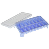 Decent 14-Grid Plastic Ice Cube Tray With Cover ( Random Colors Will Be Sent )