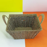 Antique Crafted Square 10 X 10 inches Medium Size Multipurpose Fruit Basket