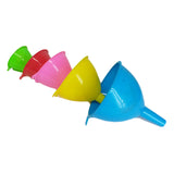 Set Of 4pcs Multi-Color Kitchen Plastic Funnel Set