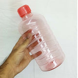 Surprise Pack Of 4pcs Plastic 1-Litre Fridge Water Bottle ( Random Colors Will Be Sent )