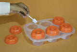 Jojo Plastic 6 Partition Spice / Masala Box With 6 Plastic Spoons