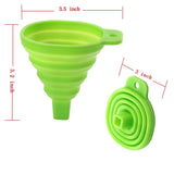 Silicone Foldable Kitchen Funnel ( Random Colors )