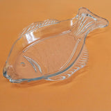 Noritazeh Medium-Size Glass Fish Shape Serving Dish