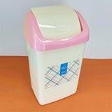 Appollo Fresh Hut Medium-Size Plastic Dust Bin With Cover ( Random Colors Will Be Sent )