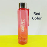 Safari Smart 800ml Transparent Slim Style Plastic Water Bottle (Random Color Will Be Sent)