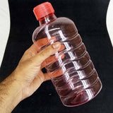 Surprise Pack Of 4pcs Plastic 1-Litre Fridge Water Bottle ( Random Colors Will Be Sent )