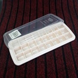 Appollo Bubble 24-Grid Plastic Ice Cube Tray With Cover ( Random Colors )