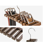Belt & Tie Closet Hanger Storage Organizer ( 8 Placements)