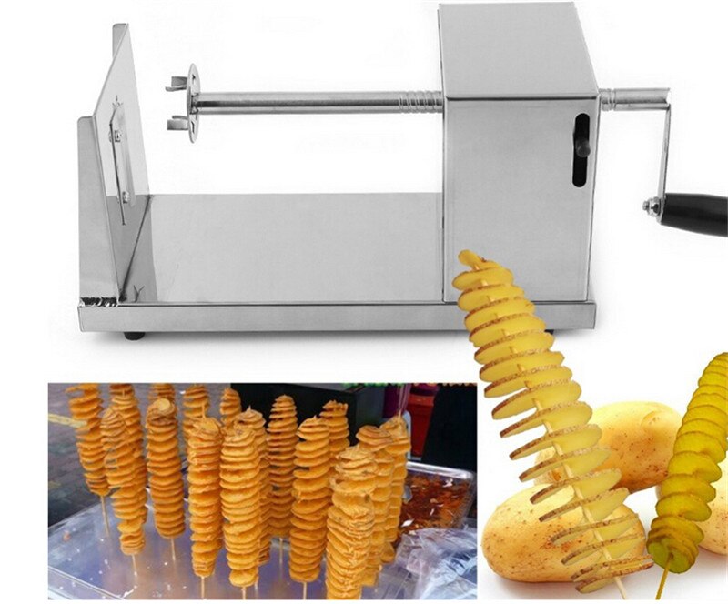 Buy Manual Stainless Steel Spiral Potato Cutter /Tornado Slicer online on  yantratools with affordable price, easy to use automatic operation twisted  potato chips