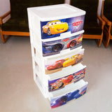 Kiwi Large Size 5-Step Character Printed Plastic Storage Drawer Box