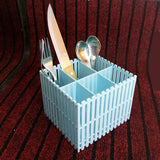 Homeket 6-Section Multi-Purpose Cutlery & Stationary Organizer ( Random Colors Will Be Sent )