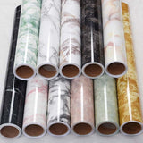 Sticky Self-Adhesive Marble Black & White Design Sheet Roll Sticker Paper ( 60cm X 2-Metre Size )