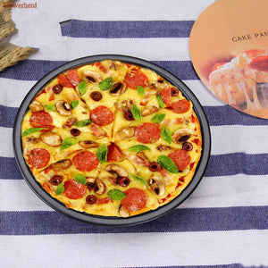 Metal 9-inches Medium Pizza Baking Tray Pan Mold