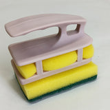 Titiz Pack Of 3Pcs Foam Sponge Set With Plastic Handle