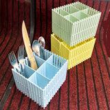Homeket 6-Section Multi-Purpose Cutlery & Stationary Organizer ( Random Colors Will Be Sent )