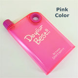 DYB Plastic NoteBook Style Portable 380ml Water / Sports Bottle
