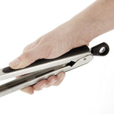 Salad Serving Cooking Medium-Size Tong With Plastic Front Catchers / Holders