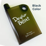 DYB Plastic NoteBook Style Portable 380ml Water / Sports Bottle