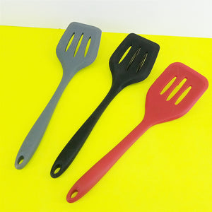 Full Silicon Flat Shape Kitchen Spatula ( Mix Random Colors)