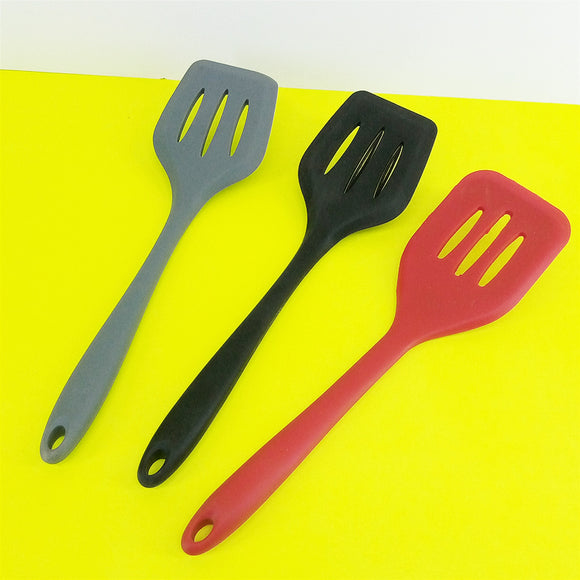 Full Silicon Flat Shape Kitchen Spatula ( Mix Random Colors)