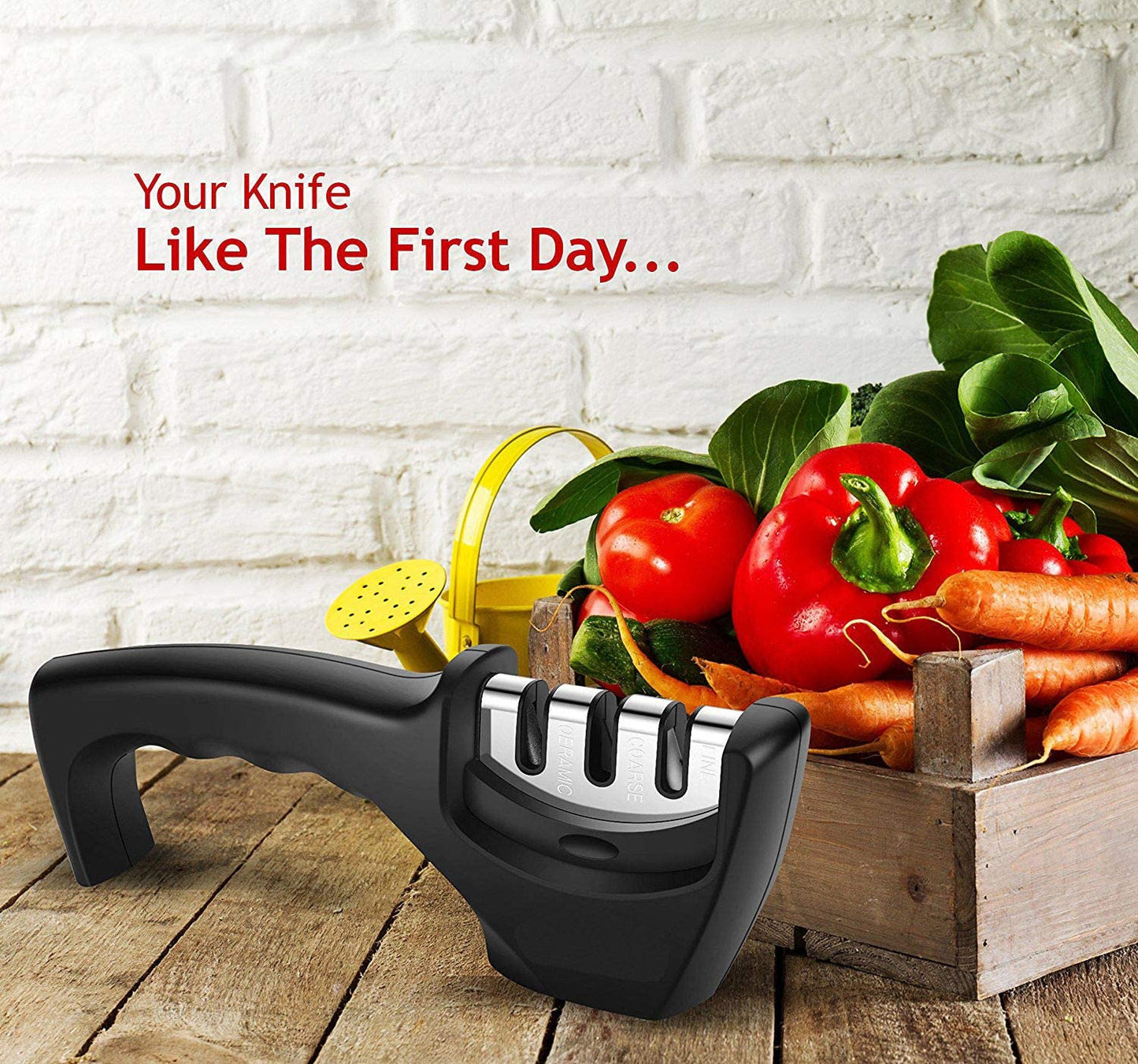3-Stage Ceramic Heavy Duty Knife Sharpener