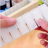 Adjustable D.I.Y Grid Drawer Closet Organizer Clapboard Random Colors ( 4-Strips )
