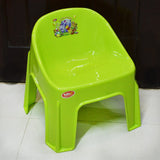 Appollo Kids' Plastic Chubby Chair ( Random Colors Will Be Sent)