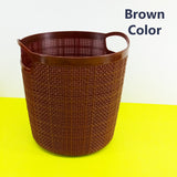 Kiwi Jute Style Round Multi-Purpose Medium-Size Plastic Storage Basket