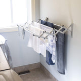 Foldable Aluminum Wall Mount 5 Layer Laundry Dryer Cloth & Towel Hanging Rack Hanger