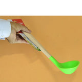 Non-Stick Silicon Spatula With Wooden Bamboo Handle