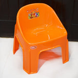 Appollo Kids' Plastic Chubby Chair ( Random Colors Will Be Sent)